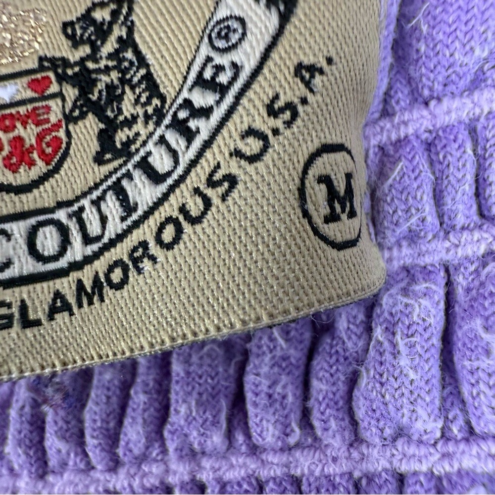 Juicy Couture mini dress terry cloth towel Lavender Smocked Tube ribbon tie up - Picture 10 of 13